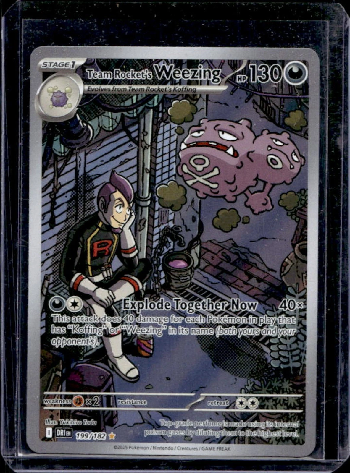 2025 Pokemon Destined Rivals Team Rocket's Weezing #199/182