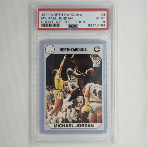 Michael Jordan 1990 Collegiate Collection North Carolina Card #3 PSA 9 MINT