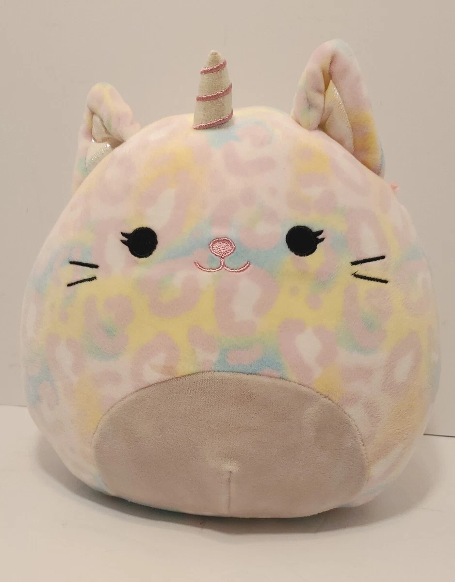 Squishmallow 8” Inch Soraya Cheetah Caticorn Pink Belly Squishmallows  Unicorn