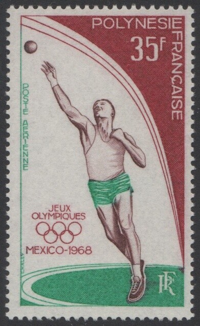 Mario Pelchat スコア「PELCHAT」フランコフォン FR. POLYNESIA Sc. C49 Shot Put 1968 MNH | eBay