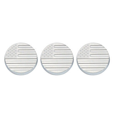 3Pcs Silver Door Key Jack Socket Cover Trims Fit For Jeep Wrangler