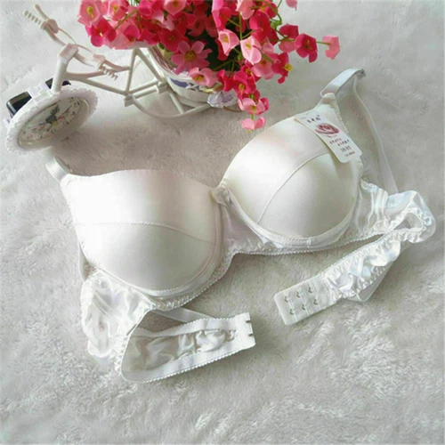 34B 36B 38B 40B 100% Women Silk Bra Wire Free Padded Soft Everyday Bra Underwear - Picture 25 of 37
