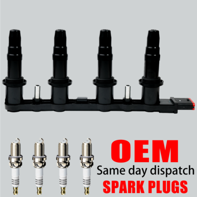 Upgrade OEM Ignition Coil & 4X Iridium Spark Plug For Saturn