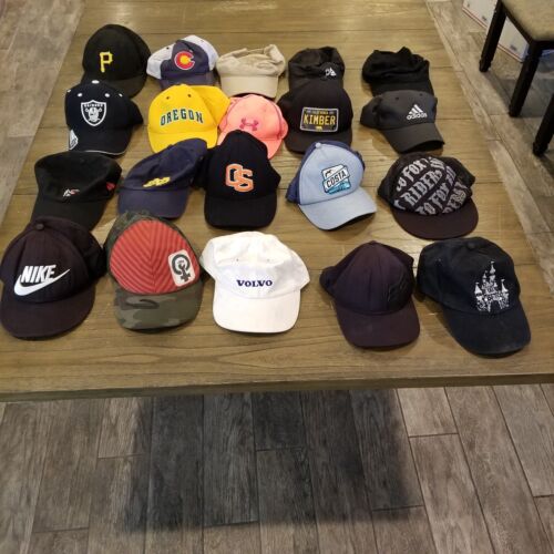 Hat Lot of 20 Hats Mix of Vintage to Modern Sports Advertising 13494 - Picture 1 of 16