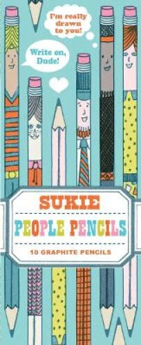 Sukie People Pencils: 10 Graphite Pencils by Sukie - Foto 1 di 3