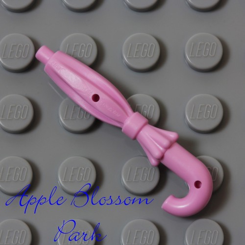 NEW Lego Minifig Pink UMBRELLA - Closed Folded Princess Girl Utensil Accessory - Picture 4 of 4