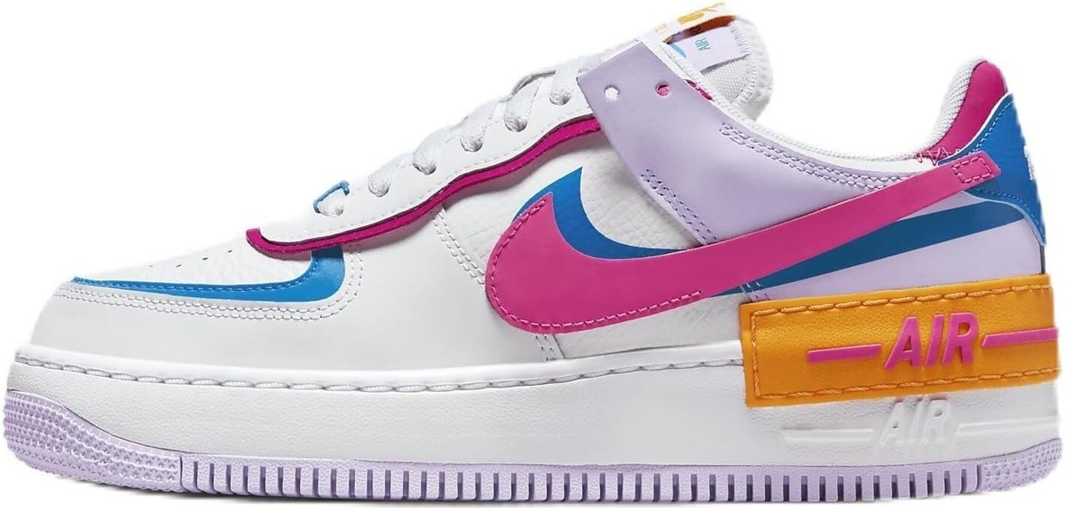 Nike Air Force 1 Low Shadow Women's Shoes, White/Multi, 6.5