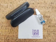 Eyes on Fairfield Eyglasses Hard Case + Cleaning Cloth 1fl oz. Cleaning Spray