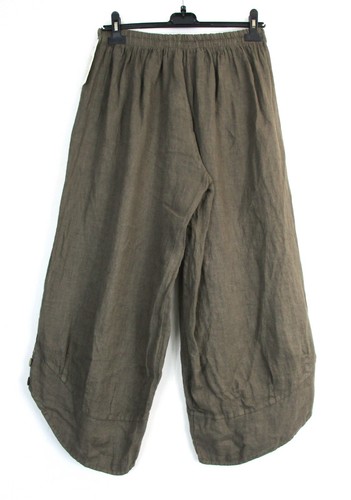 LAGENLOOK100% LINEN CROPPED PANTS IN 9 COLS SIZES :Plus:1(L) Plus 2(XL)Plus3(XXL - Picture 51 of 117