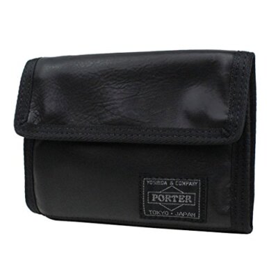 Yoshida & Co. PORTER ALOOF Bi-fold wallet 023-01084 Black
