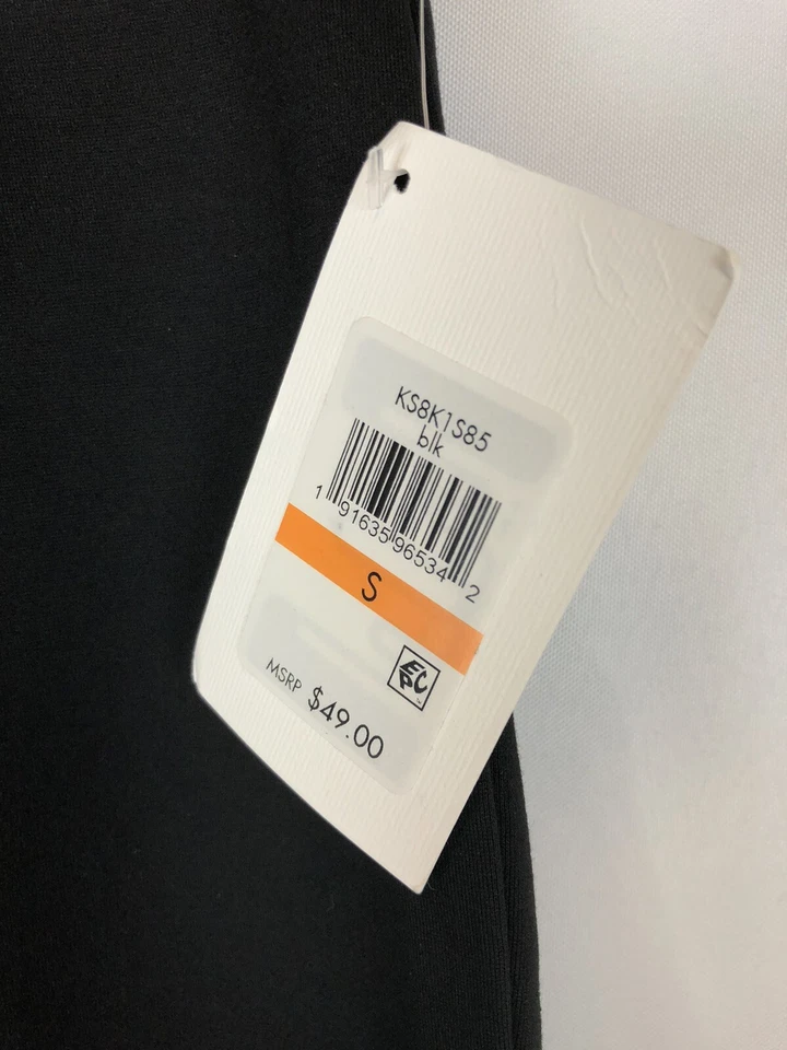 Leggings elásticos negros Kensie para mujer talla pequeña Foto 3 de 3