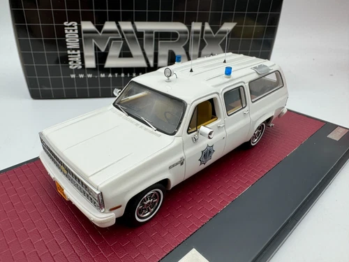 Matrix 1/43 Chevrolet C10 Politie Rottordam 1981 White - Picture 2 of 9