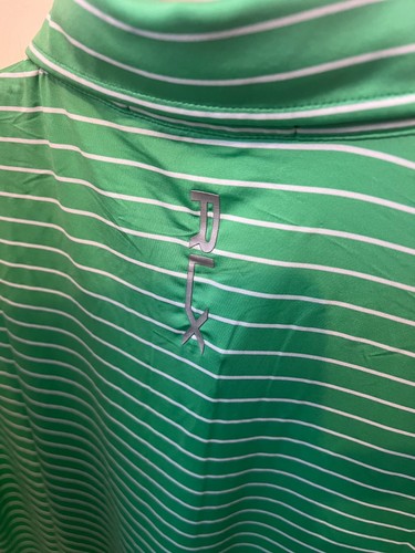 Ralph Lauren RLX UV-Schutz Dochting Golf Polo - Erwachsene S lockere Passform blauer Streifen - Bild 4 von 4
