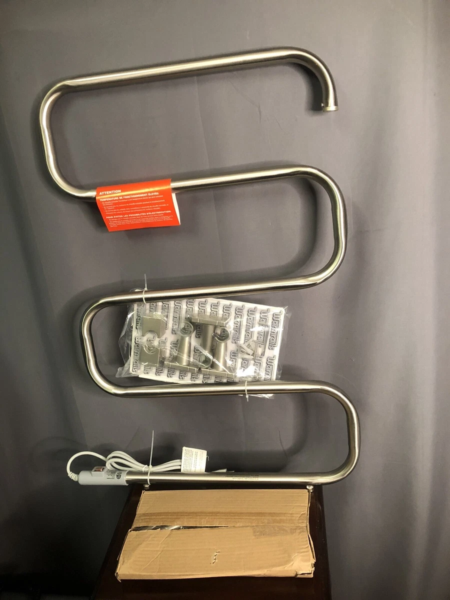 WarmRails Towel Warmer Satin Nickel Classic Freestanding Or Wall Mountable  | eBay