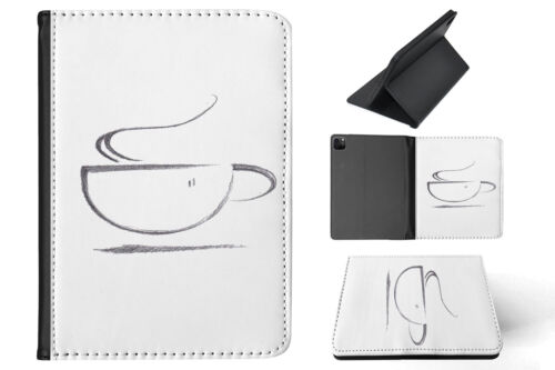 CASE COVER FOR APPLE IPAD|COFFEE LOVER SKETCH DRAWING #1 - Bild 1 von 55