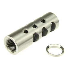 Stainless Steel .308 / 308 Full Size TPI Competion Muzzle Brake 5/8x24 Pitch w/ 