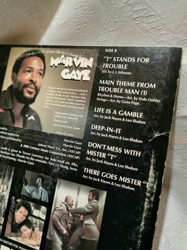 MARVIN GAYE Trouble Man U.S.A. 1 Pressing Vinyl LP 1972 Tamla T322L - Picture 9 of 9