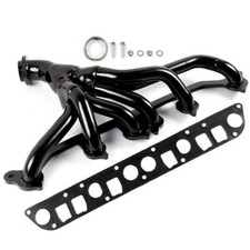 Black Header Exhaust For 1991-1999 Jeep Wrangler Cherokee 4.0l Yj Tj Xj 6cyl
