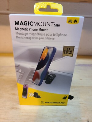 Scosche MagicMount Dash Magnetic Mount for Mobile Devices (Black) New In Box