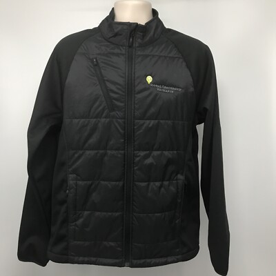 Port Authority Men's ''Global Leadership Exchange'' Full Zip Black Jacket Size L