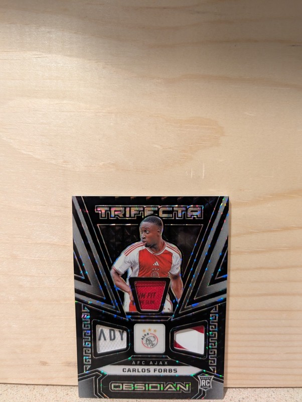 Carlos Forbs RC 2023-24 Panini Obsidian Trifecta Ajax.   1/1 Super Clean!!