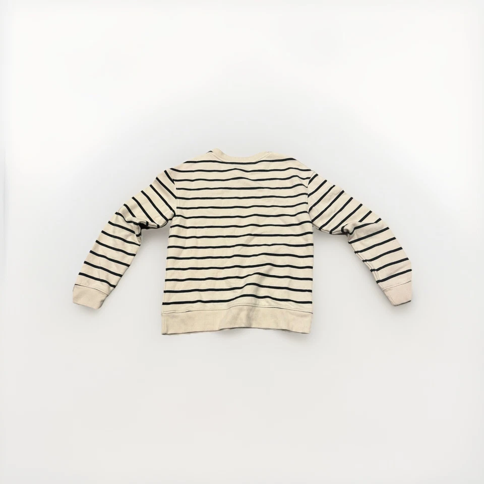 Suéter Cat & Jack Niñas Negro y Crema Rayas Nuevo Sin Etiquetas Talla M 8 Calce Relajado Foto 2 de 4