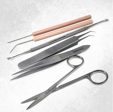 Multipurpose Tweezers Set 6 Pcs Jewelry Watchmakers Beading Repair Hobby Tools