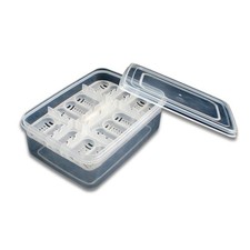 JOBEDE 16-Grid Reptile Breeding Box - Professional Plastic Incubator for Gecko,