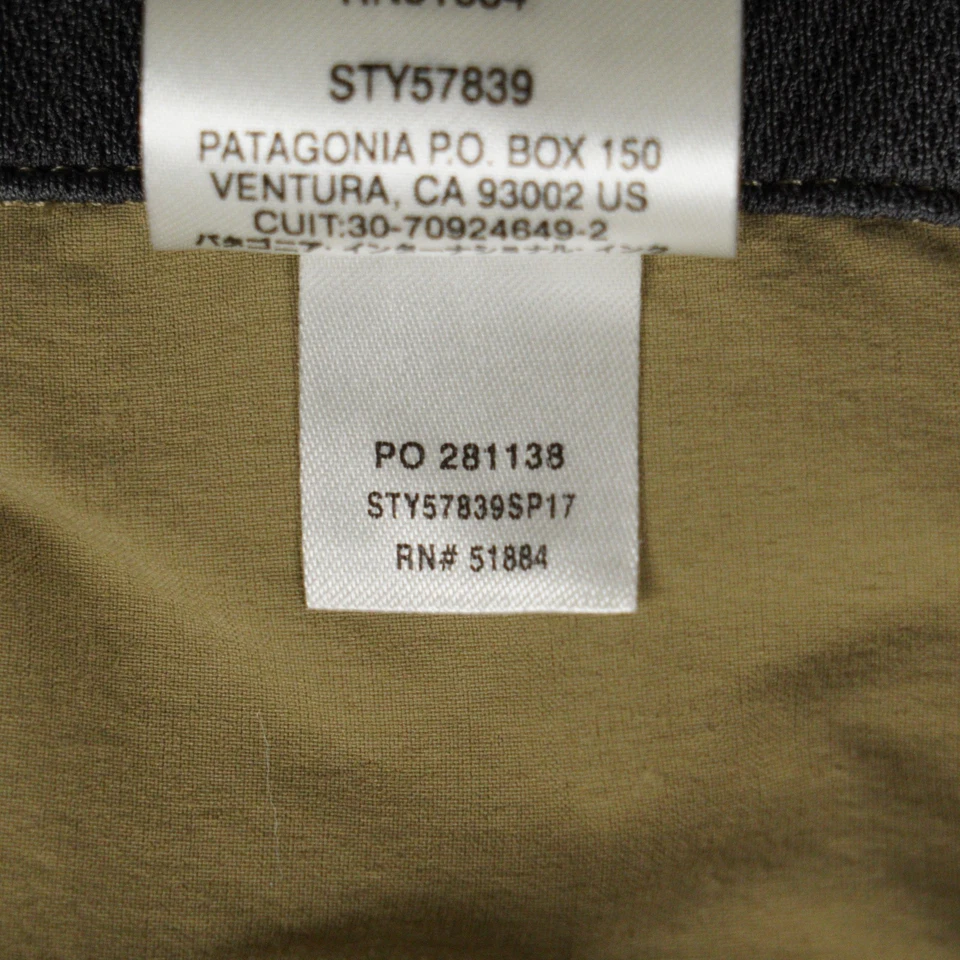 Pantalones Cortos Patagonia Quandary Para Hombre 38 Tostado Ceniza 12" Entrepierna Rendimiento Ajuste Estilo 57839 Foto 4 de 4