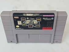 Super Nintendo SNES Game Williams Arcades Greatest Hits 1991 Tested & Works