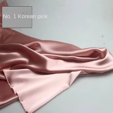 Satin Fabric Soft Smooth Meter Sewing Clothing Dress Shirt Pajamas