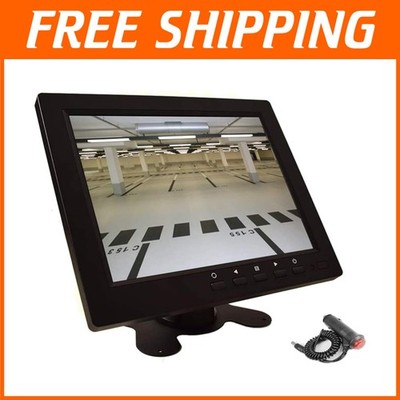 Compact 8'' Security Monitor with Multiple Ports, HD Display=