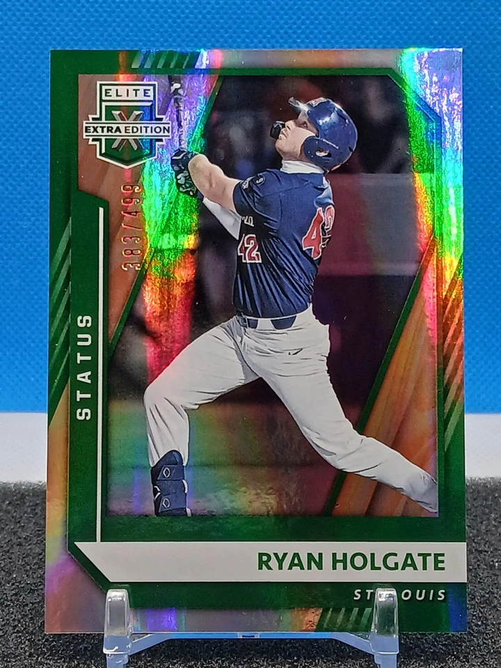 Ryan Holgate Green /499 2021 Panini Elite Extra Edition #70 St Louis Cardinals - Image 3 of 4