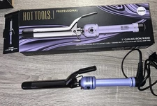 Hot Tools Professional 1" Purple Titanium Beauty Styling Hair Curling Iron Wand