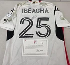 FC Dallas SEBASTIAN IBEAGHA Signed Match Used Soccer Jersey 2024 Season WHITE
