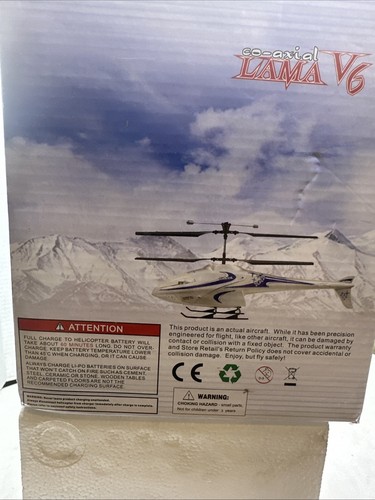 MICRO GEAR LAMA V6 Remote Control Helicopter W/ Xtra Blades See Photos & Descrip - Picture 9 of 24