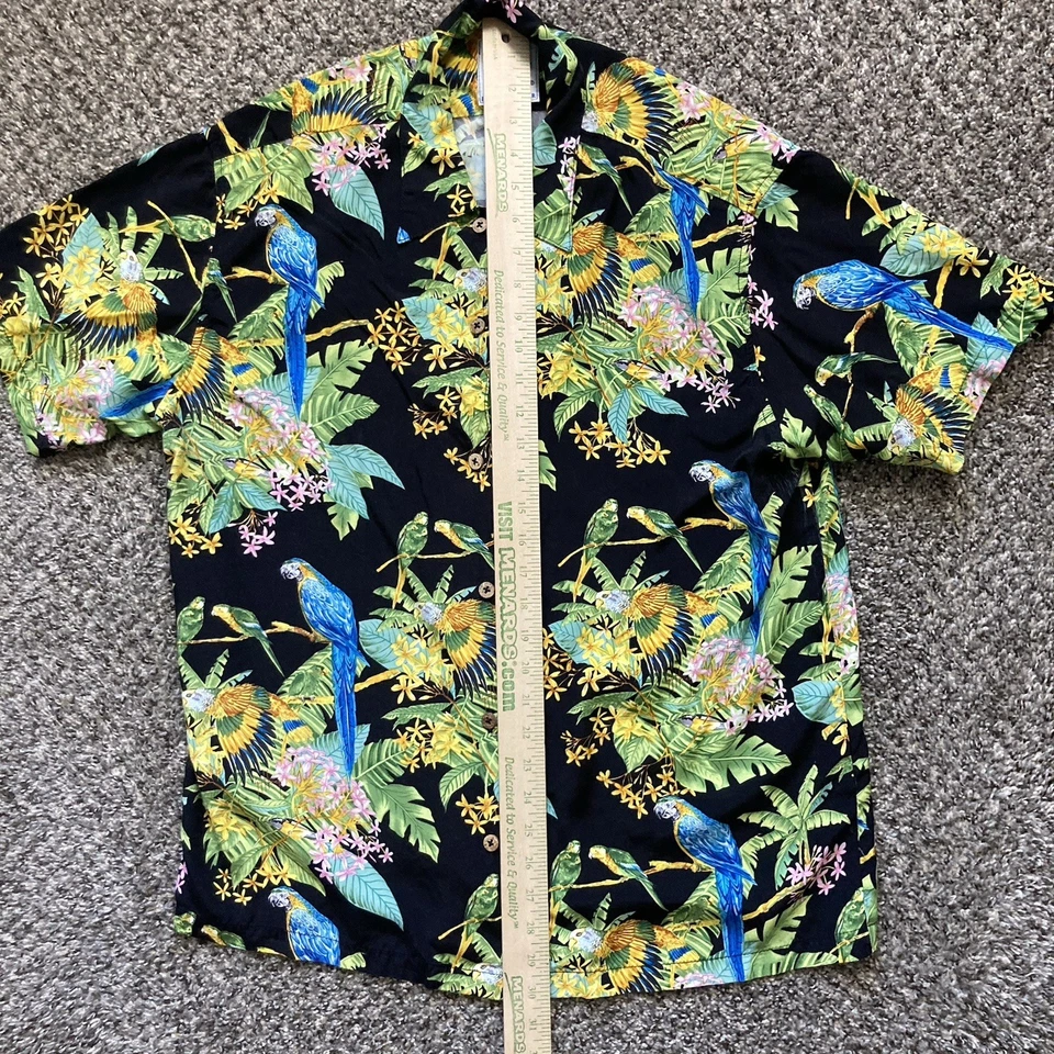 AFTCO Guy Harvey Shirt Women's Large Bluewater Wear Button Up Tropical Hawaiian - Image 4 of 4
