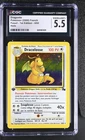 CGC 5.5 French Dragonite 2000 Fossil - 1st Edition 4/62 Holo Pokemon Card