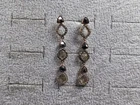 GRANDMA GRABE'S BEAUTIFUL VINTAGE 925 STERLING SILVER CZ RING EARRINGS