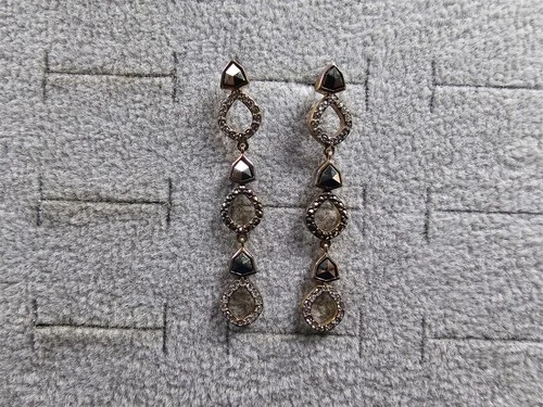 GRANDMA GRABE'S BEAUTIFUL VINTAGE 925 STERLING SILVER CZ RING EARRINGS