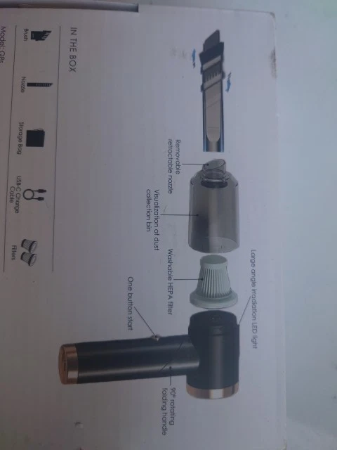 Q8s Free Folding Vacuum Cleaner For Keyboard And Car - Image 3 of 4