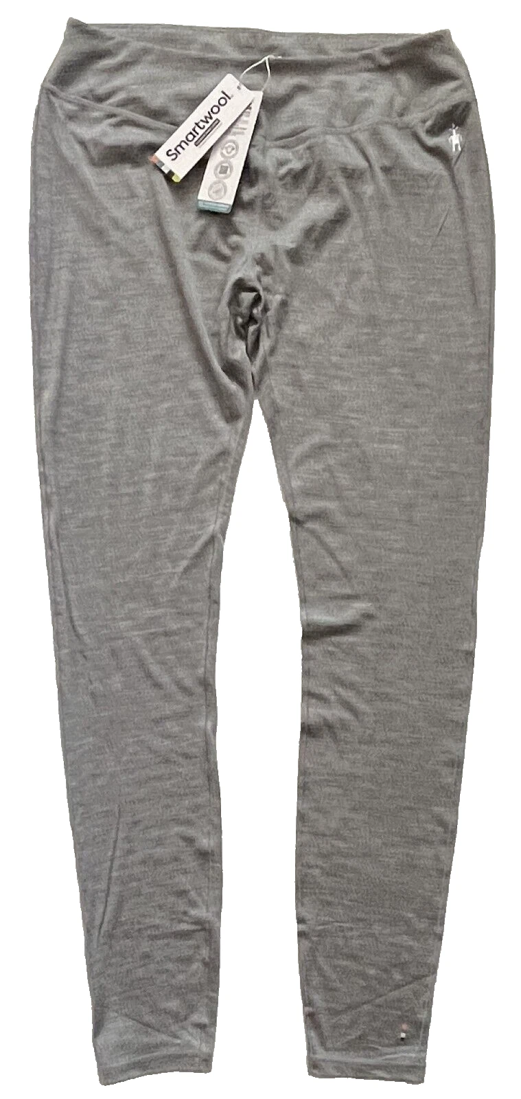 SMARTWOOLLight Gray Heather Merino 150 Baselayer Leggings SW000410 Womens L NEW