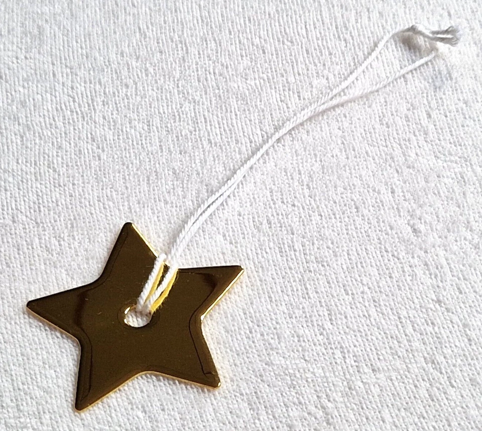 Original Dior - Stern Anhänger Weihnachtsschmuck Goldfarben Dekoration - Neu