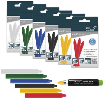 Pica Signierkreide ECO 591, Forstkreide Försterkreide Kreidehalter Markierkreide