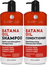 Batana Oil Shampoo Conditioner Set Thickening Hair Products For Strengthening
