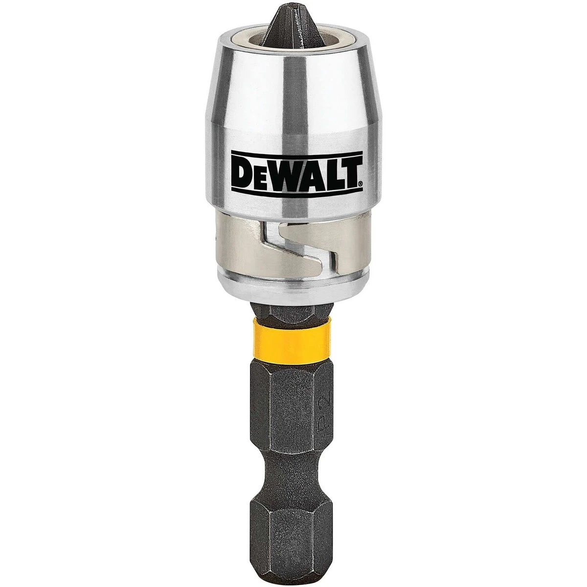 DEWALT FlexTorq Magnetic Bit Holder Impact Ready 2 Inch DWA2SLVIR