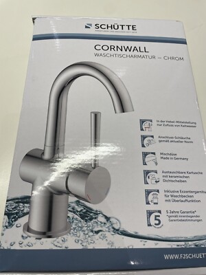 Waschtischarmatur, Schütte, Cornwall, hoch, Chrom, neu und originalverpackt