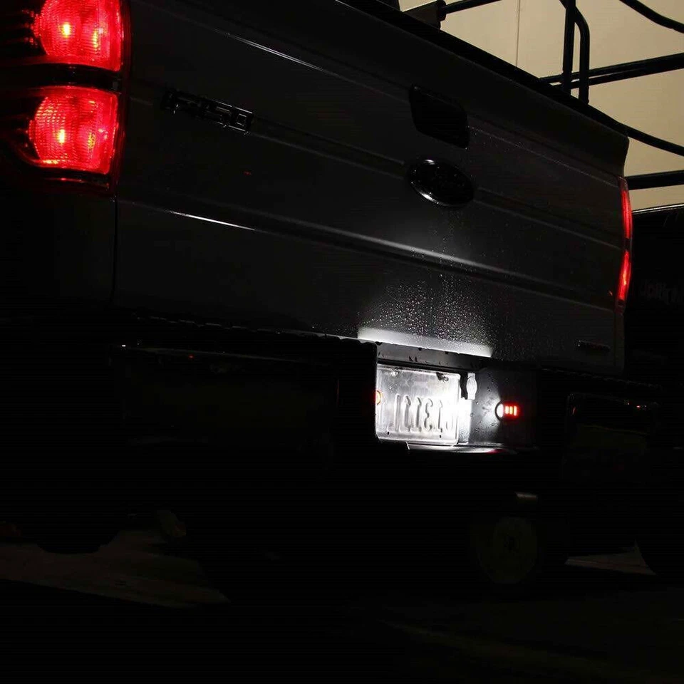 2x Lámpara de montaje trasera de luz de matrícula LED para Ford F150 F250 F350 1990-2014 Foto 2 de 4