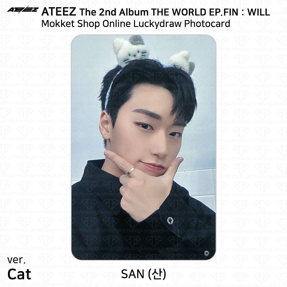 ATEEZ THE WORLD EP.FIN WILL Mokket Shop Online Lucky Draw ATEEZ THE WORLD EP.FIN WILL Mokket Shop Online Lucky Draw
