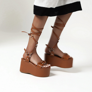 strappy wedge platform sandals